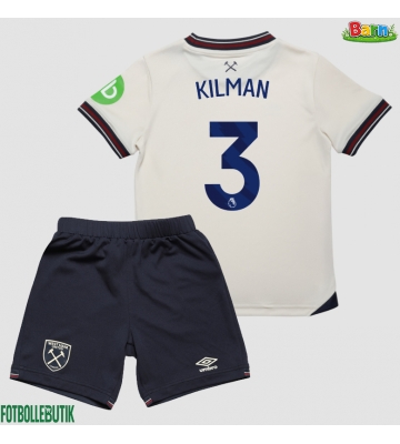 West Ham United Max Kilman #3 Bortaställ Barn 2025-26 Kortärmad (+ Korta byxor)